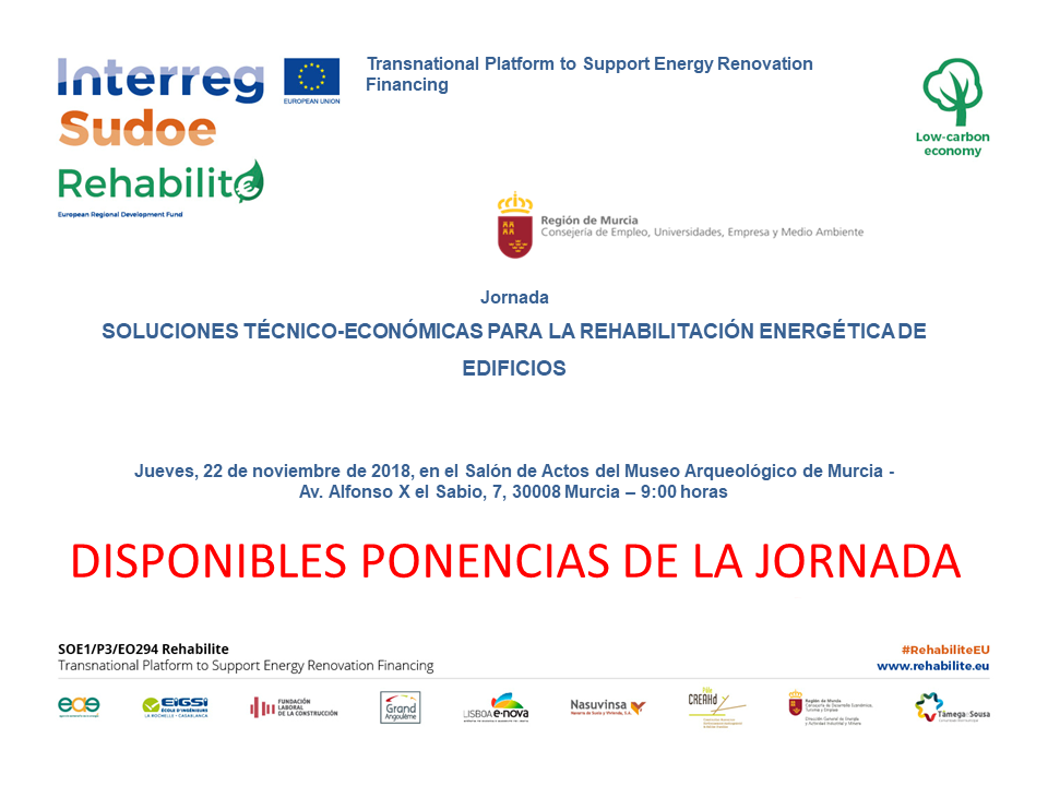 Jornada: "Soluciones Técnico-Económicas para la Rehabilitación Energética de Edificios"