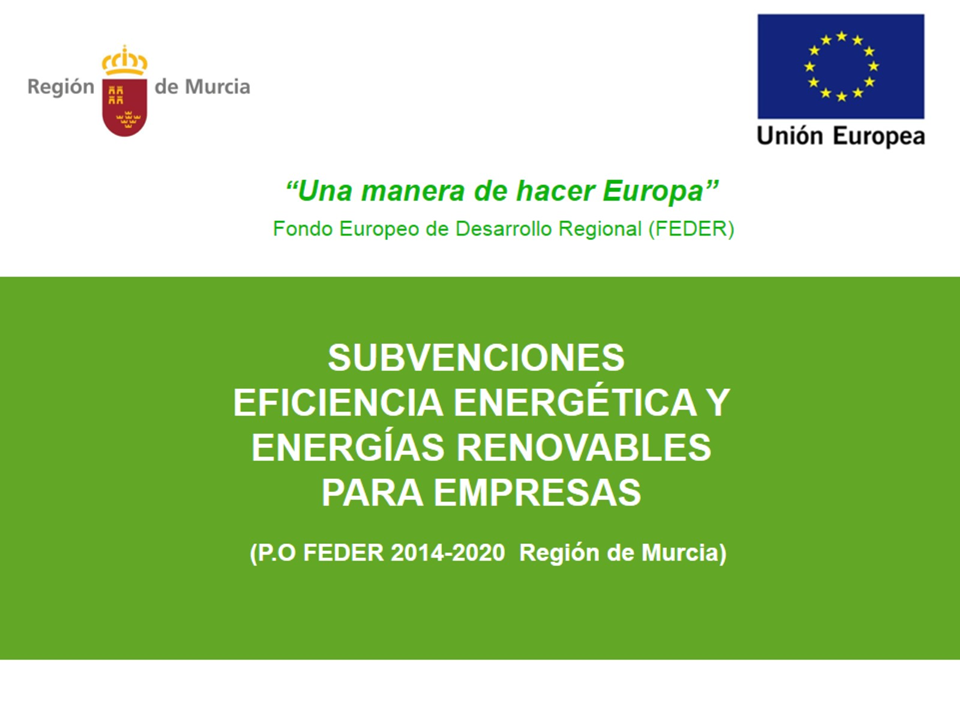 Subvenciones Eficiencia Energética y Energías Renovables para empresas