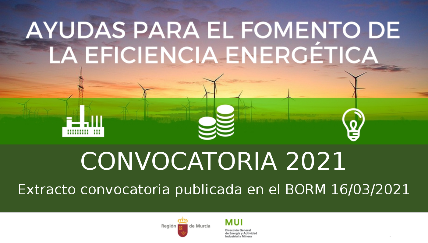 Ayudas para el fomento de la eficiencia energética - Convocatoria 2021